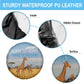 Tanzania Safari Giraffe Spare Tire Cover - Tribal Patterns and Mount Kilimanjaro Scene