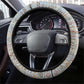 Tanzania Safari Giraffe Steering Wheel Cover - Tribal Patterns and Mount Kilimanjaro Scene