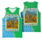 Tanzania Wildlife Basketball Jersey - Tribal Print and Mount Kilimanjaro Safari Scene - African Pride