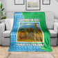 Tanzania Wildlife Blanket - Tribal Print and Mount Kilimanjaro Safari Scene