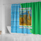 Tanzania Wildlife Shower Curtain - Tribal Print and Mount Kilimanjaro Safari Scene