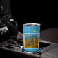 Tanzania Wildlife Tumbler Cup - Tribal Print and Mount Kilimanjaro Safari Scene