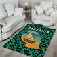 Tanzania Coastal Life Area Rug - Swahili Dhow Boat and Tribal Pattern
