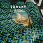Tanzania Coastal Life Back Car Seat Cover - Swahili Dhow Boat and Tribal Pattern