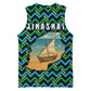 Tanzania Coastal Life Basketball Jersey - Swahili Dhow Boat and Tribal Pattern - African Pride