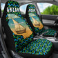 Tanzania Coastal Life Car Seat Cover - Swahili Dhow Boat and Tribal Pattern