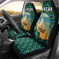 Tanzania Coastal Life Car Seat Cover - Swahili Dhow Boat and Tribal Pattern