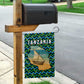 Tanzania Coastal Life Garden Flag - Swahili Dhow Boat and Tribal Pattern