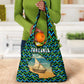 Tanzania Coastal Life Grocery Bag - Swahili Dhow Boat and Tribal Pattern