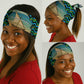 Tanzania Coastal Life Neck Gaiter - Swahili Dhow Boat and Tribal Pattern TS04