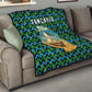 Tanzania Coastal Life Quilt - Swahili Dhow Boat and Tribal Pattern