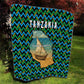 Tanzania Coastal Life Quilt - Swahili Dhow Boat and Tribal Pattern