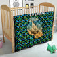 Tanzania Coastal Life Quilt - Swahili Dhow Boat and Tribal Pattern