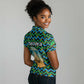 Tanzania Coastal Life Women Polo Shirt - Swahili Dhow Boat and Tribal Pattern