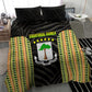 Equatorial Guinea Heritage Bedding Set - National Emblem and Tribal Zebra Print