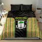 Equatorial Guinea Heritage Bedding Set - National Emblem and Tribal Zebra Print