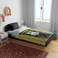 Equatorial Guinea Heritage Bedding Set - National Emblem and Tribal Zebra Print