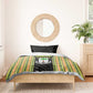 Equatorial Guinea Heritage Bedding Set - National Emblem and Tribal Zebra Print