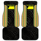 Equatorial Guinea Heritage Car Mats - National Emblem and Tribal Zebra Print