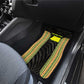 Equatorial Guinea Heritage Car Mats - National Emblem and Tribal Zebra Print