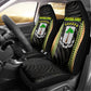 Equatorial Guinea Heritage Car Seat Cover - National Emblem and Tribal Zebra Print