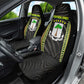 Equatorial Guinea Heritage Car Seat Cover - National Emblem and Tribal Zebra Print