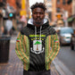 Equatorial Guinea Heritage Hoodie - National Emblem and Tribal Zebra Print