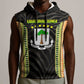 Equatorial Guinea Heritage Sleeveless Hoodie - National Emblem and Tribal Zebra Print - African Pride