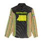 Equatorial Guinea Heritage Women Casual Shirt - National Emblem and Tribal Zebra Print