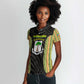 Equatorial Guinea Heritage Women Polo Shirt - National Emblem and Tribal Zebra Print