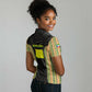 Equatorial Guinea Heritage Women Polo Shirt - National Emblem and Tribal Zebra Print