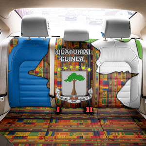 Equatorial Guinea Kente Back Car Seat Cover - Tribal Mask and National Coat of Arms