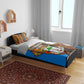 Equatorial Guinea Kente Bedding Set - Tribal Mask and National Coat of Arms