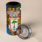 Equatorial Guinea Kente 4 in 1 Can Cooler Tumbler - Tribal Mask and National Coat of Arms