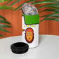 Equatorial Guinea Kente 4 in 1 Can Cooler Tumbler - Tribal Mask and National Coat of Arms