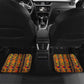 Equatorial Guinea Kente Car Mats - Tribal Mask and National Coat of Arms