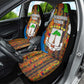 Equatorial Guinea Kente Car Seat Cover - Tribal Mask and National Coat of Arms