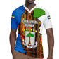 Equatorial Guinea Kente Rugby Jersey - Tribal Mask and National Coat of Arms