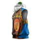 Equatorial Guinea Kente Sleeveless Hoodie - Tribal Mask and National Coat of Arms - African Pride