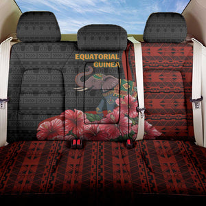 Equatorial Guinea Elephant Back Car Seat Cover - Hibiscus Flowers and Tribal Patterns