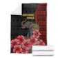 Equatorial Guinea Elephant Blanket - Hibiscus Flowers and Tribal Patterns