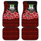 Equatorial Guinea Elephant Car Mats - Hibiscus Flowers and Tribal Patterns