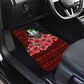 Equatorial Guinea Elephant Car Mats - Hibiscus Flowers and Tribal Patterns