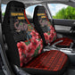 Equatorial Guinea Elephant Car Seat Cover - Hibiscus Flowers and Tribal Patterns