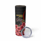 Equatorial Guinea Elephant Skinny Tumbler - Hibiscus Flowers and Tribal Patterns