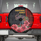 Equatorial Guinea Elephant Spare Tire Cover - Hibiscus Flowers and Tribal Patterns