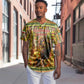Equatorial Guinea Baseball Jersey - Lion Print and Traditional African Kente Patterns