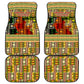 Equatorial Guinea Car Mats - Lion Print and Traditional African Kente Patterns