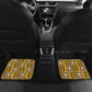 Equatorial Guinea Car Mats - Lion Print and Traditional African Kente Patterns