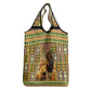 Equatorial Guinea Grocery Bag - Lion Print and Traditional African Kente Patterns